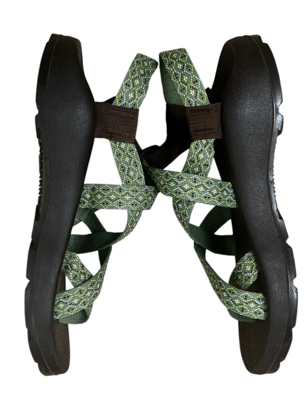 Chaco Women's Sandals Green and brown z/2 toe loop - Picture 7 of 7
